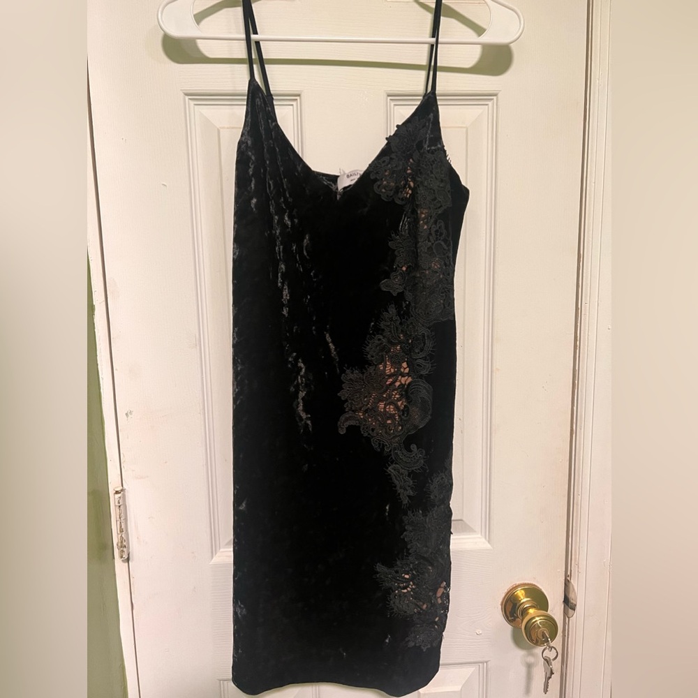 Bailey 44 Black Velvet Dress